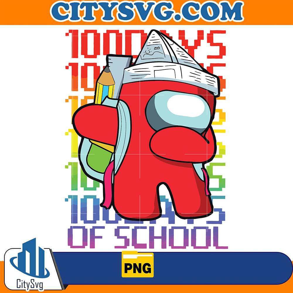 100DayOfSchoolAmongUsPng