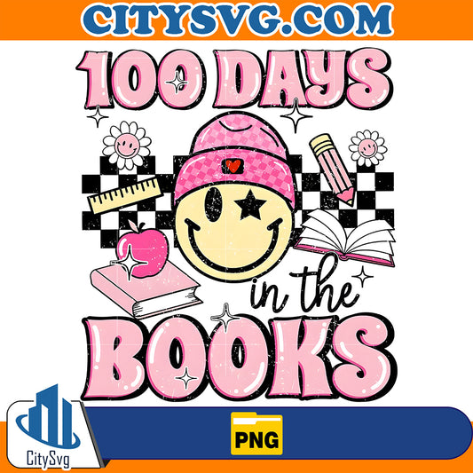 100DaysInTheBooksSmileyFacePng