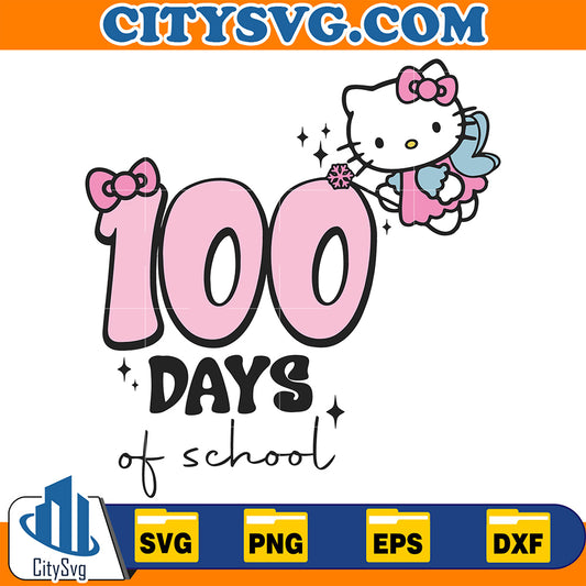 100DaysOfSchoolKawaiiKittySvg