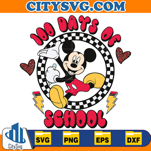 100DaysOfSchoolMickeyMouseSvg