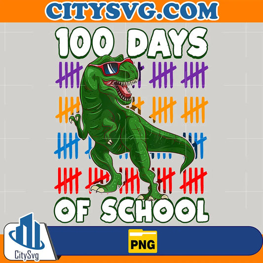 100DaysOfSchoolTRexDinosaurPng