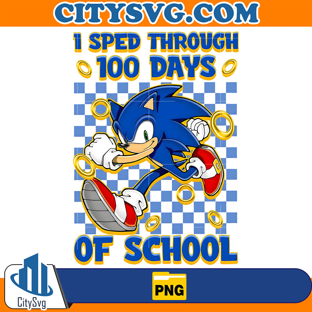 100DaysofSchoolSonicPng