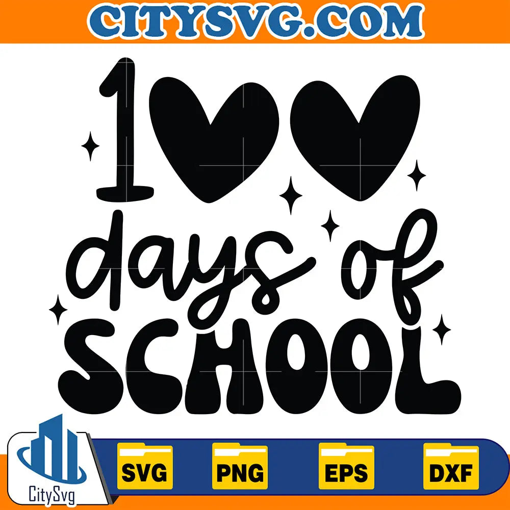 100DaysofSchoolSvg