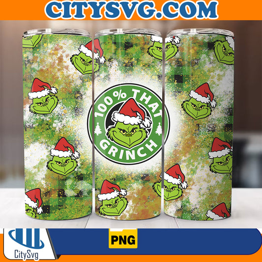 100_ThatGrinch3DInflatedChristmas20ozSkinnyTumblerPng