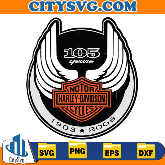 105YearsMotorHarleyDavidsonCycles19032008Svg