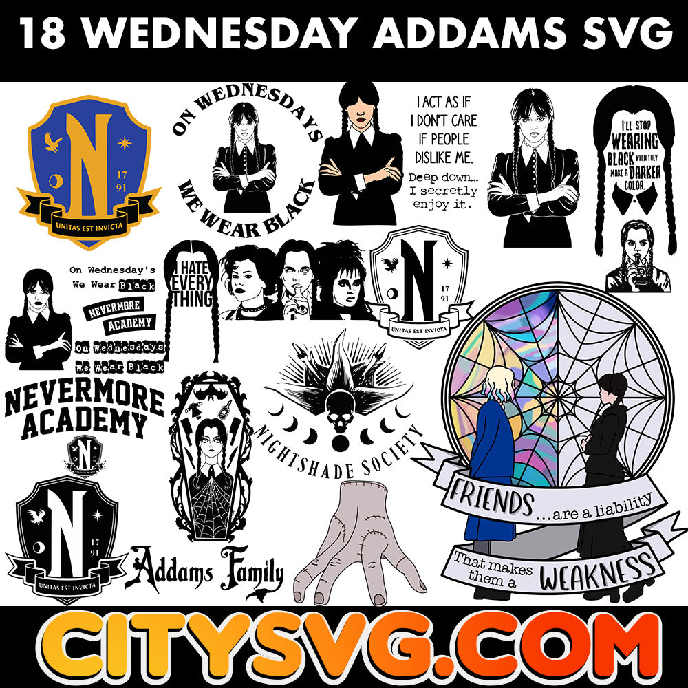18-wednesday-addams-svg-bundle