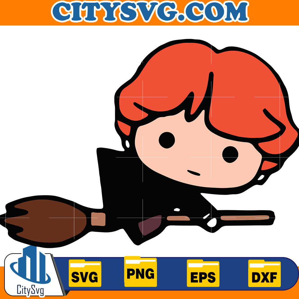 Chibi cute harry potter svg