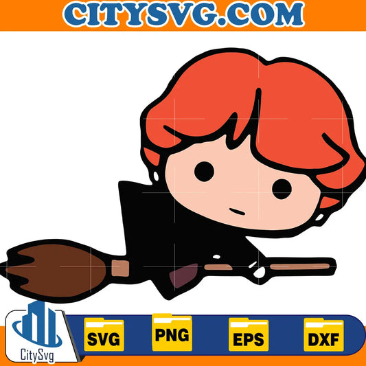 Chibi cute harry potter svg