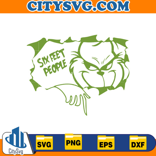 Six Feet people Grinch Svg