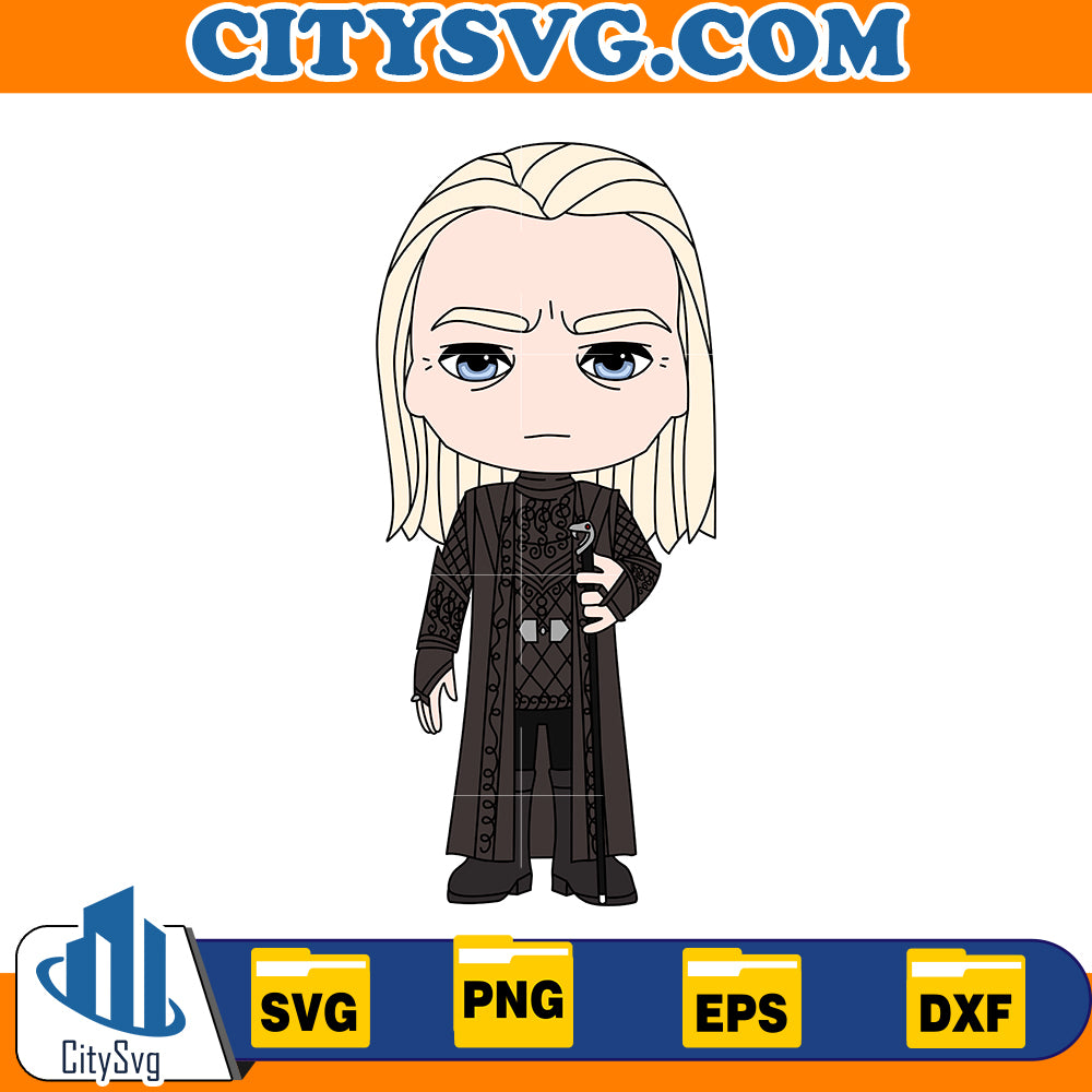 Chibi cute Severus Snape svg