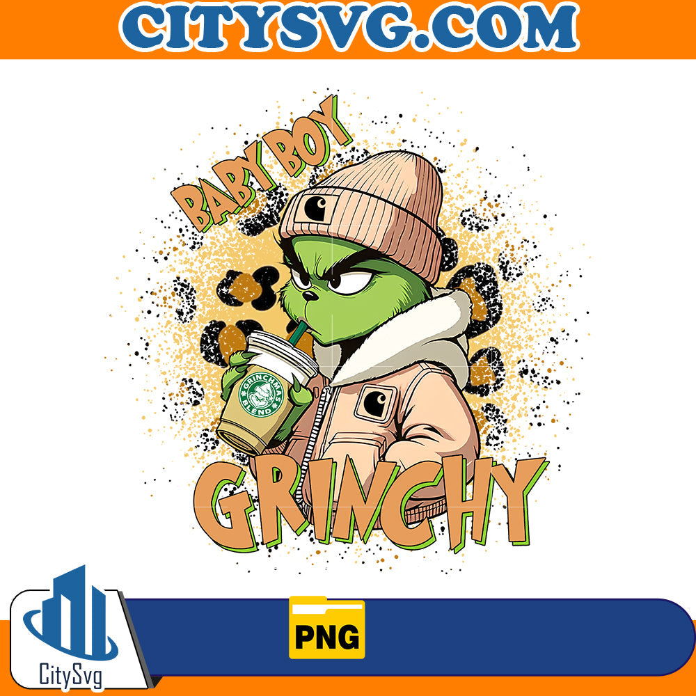 Baby Boy Grinchy Png CitySvg