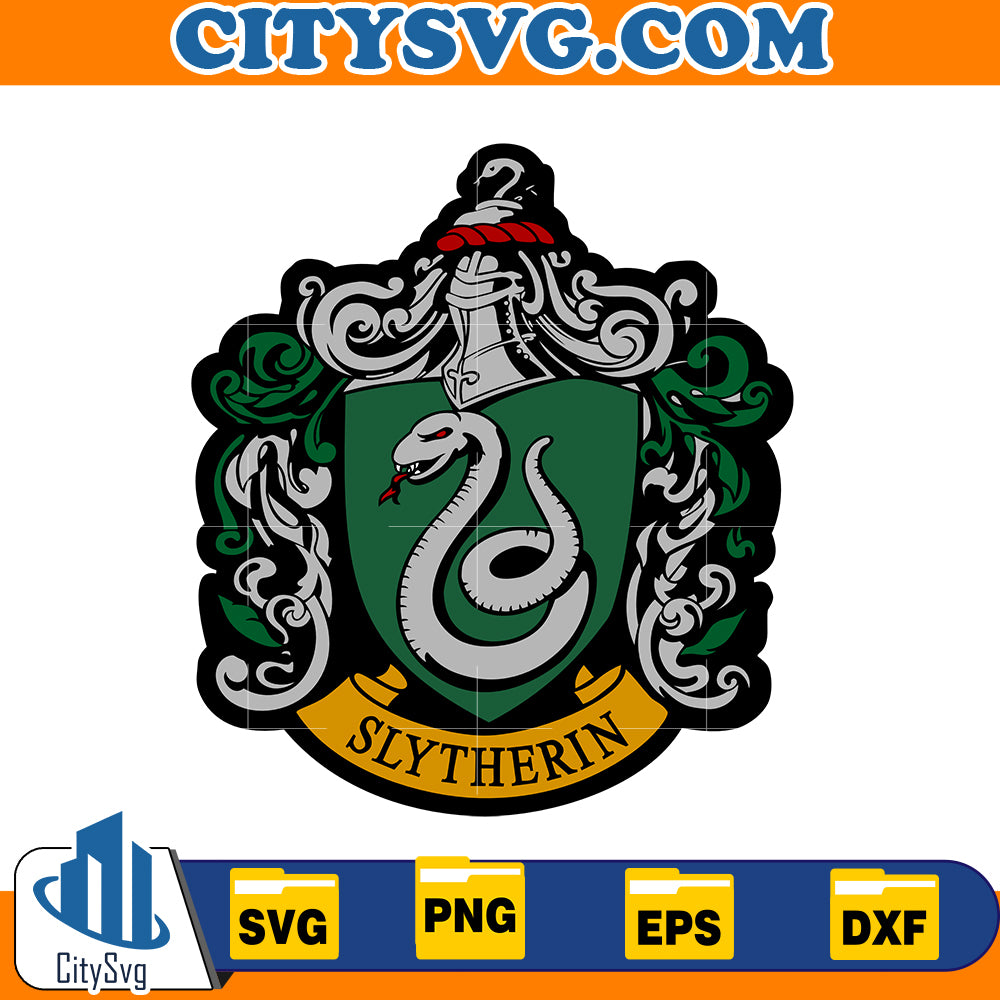 Chibi cute logo slytherin svg