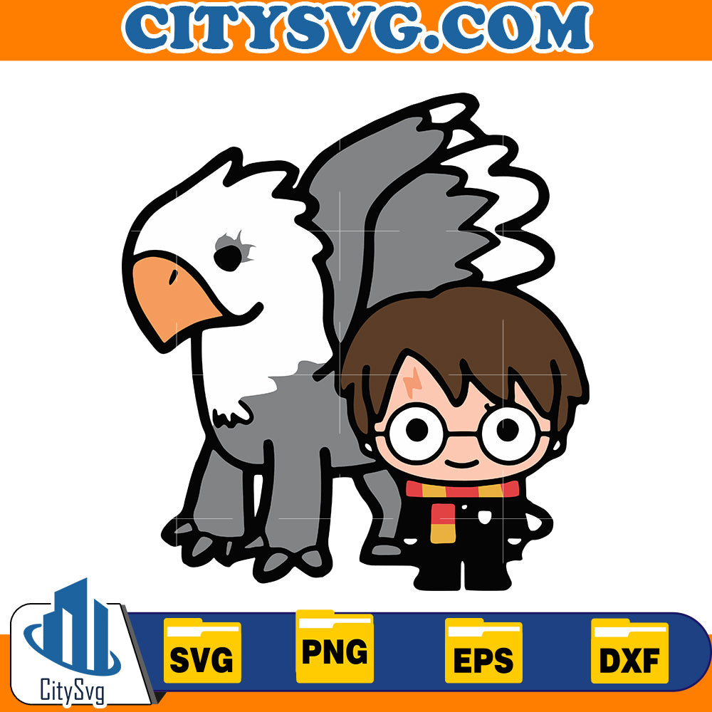 Chibi cute Harry potter svg