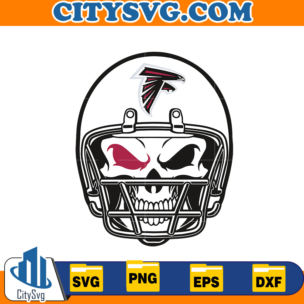 Skull Atlanta Falcons Svg