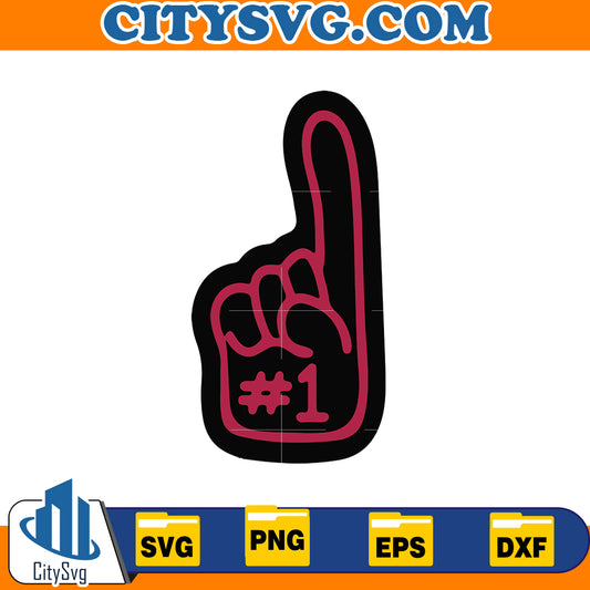 #1 Atlanta Falcons Svg