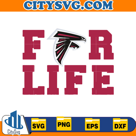 For life Atlanta Falcons Svg