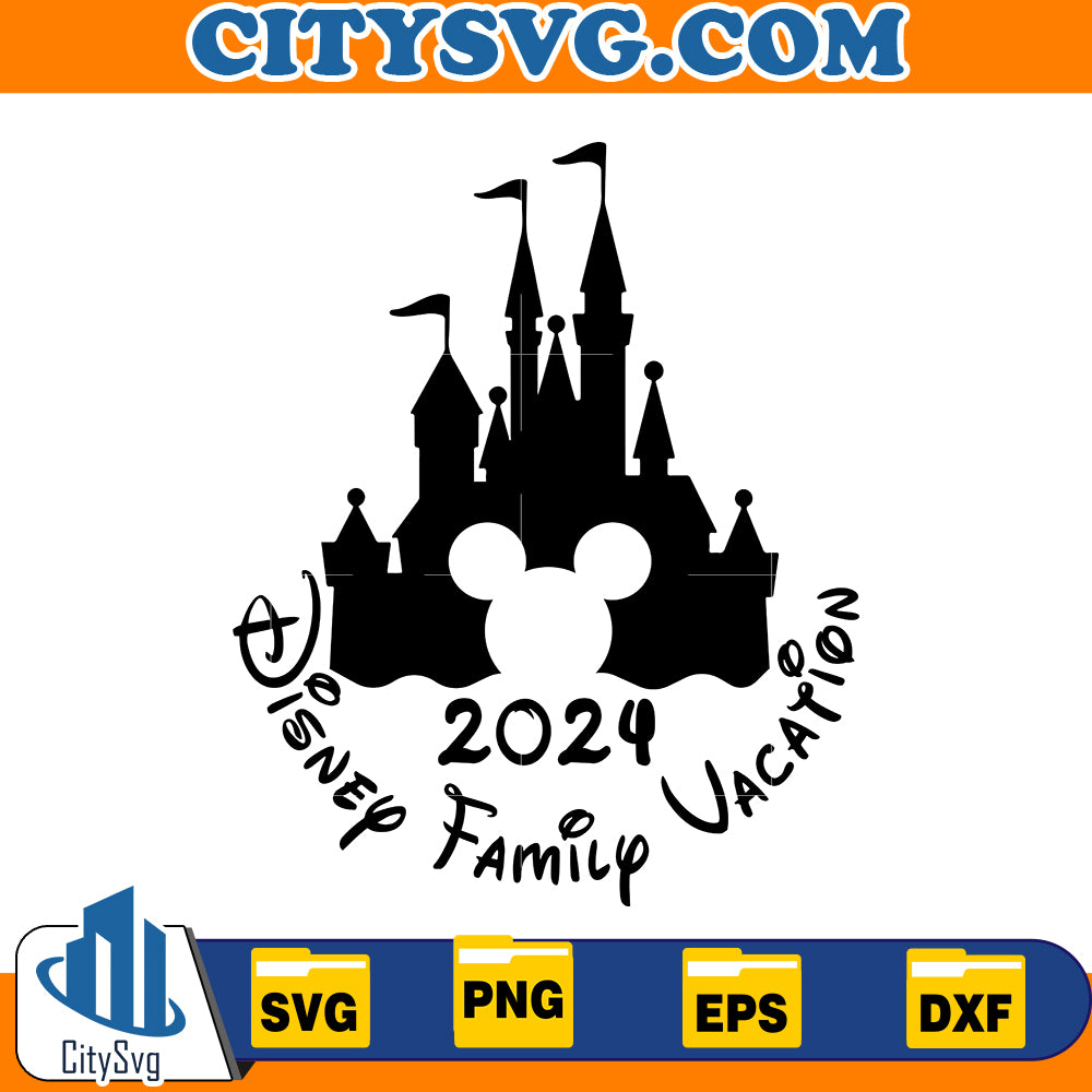 Mickey Disney family vacation 2024 svg