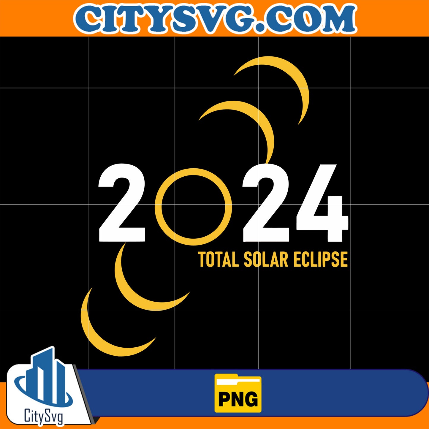 2024TotalSolarEclipseAprilPng