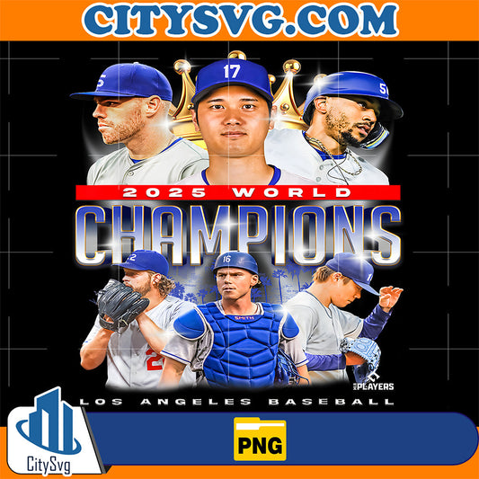 2025 World Champions Los Angeles LA Series Finals Png CitySvg
