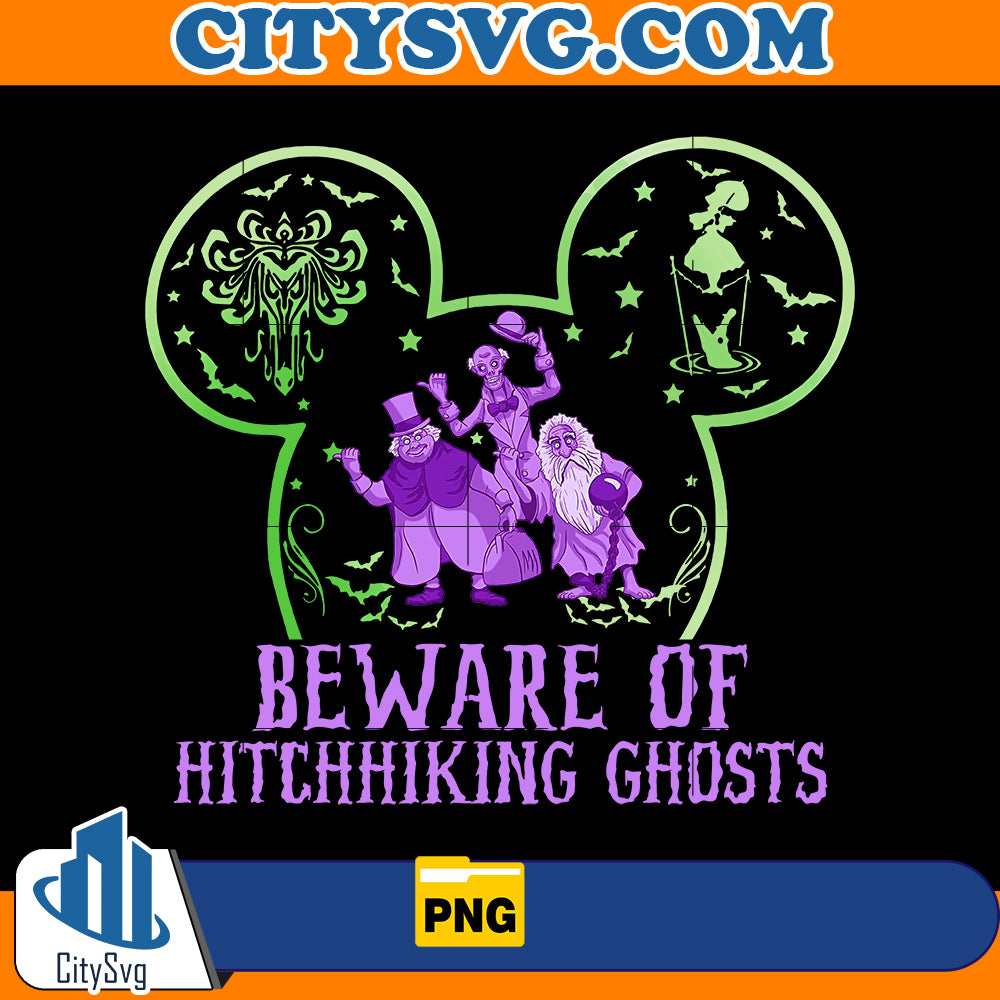 Beware Of Hitchhiking Ghosts Halloween Png