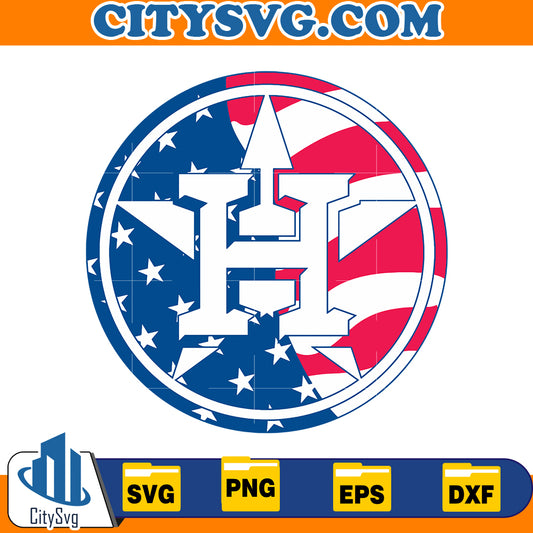 Houston astros svg, American Baseball Svg