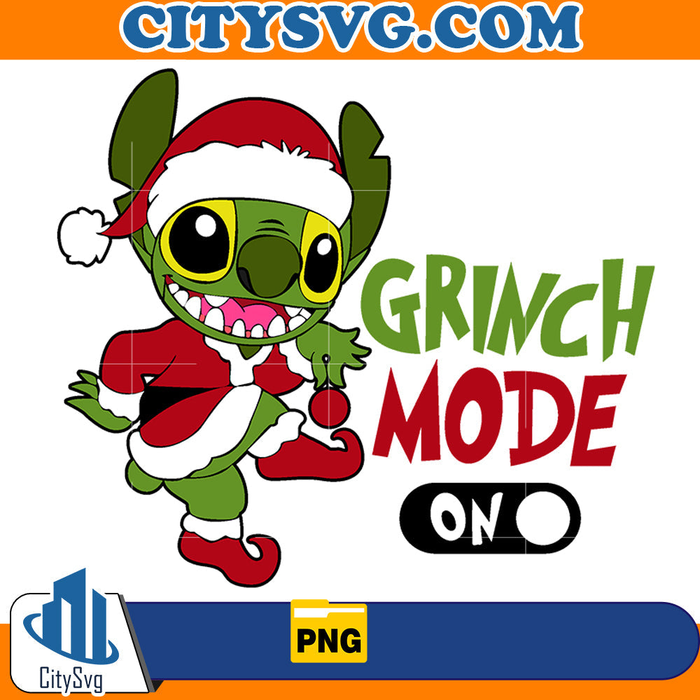 Stitch Grinch Mode On Png CitySvg
