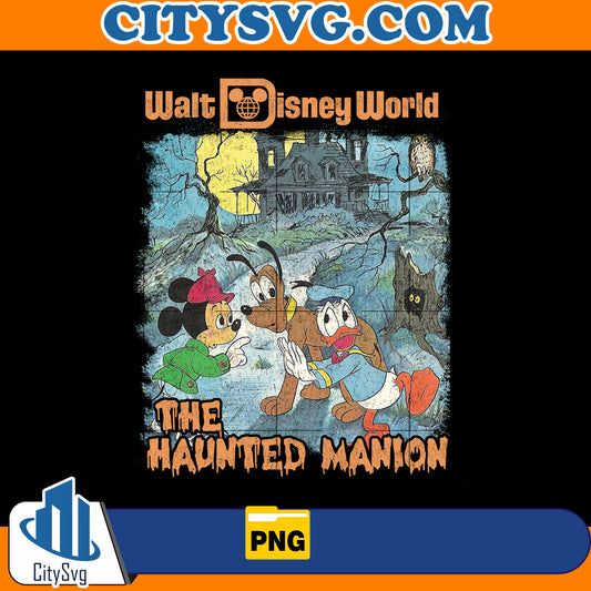 The Haunted Mansion Mickey And Friends Halloween Png