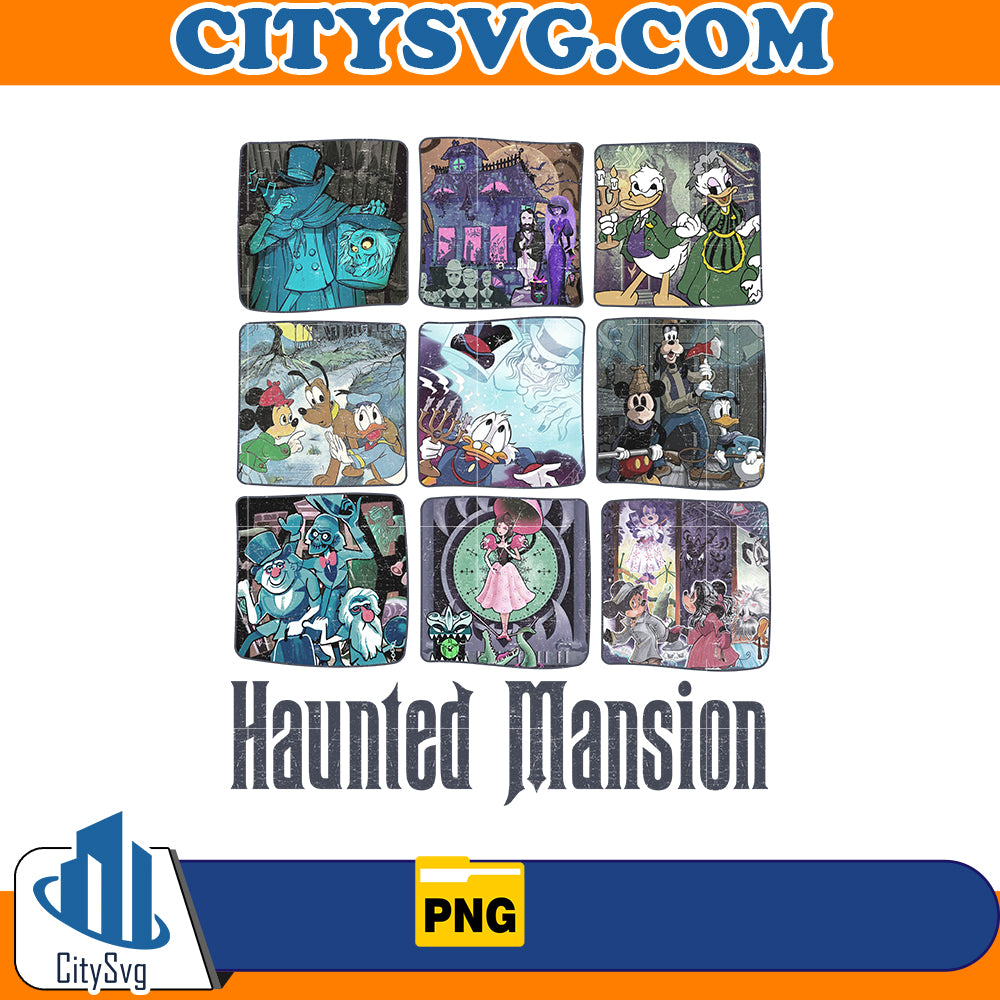 Mickey & friends Disney Halloween Haunted Mansion Png