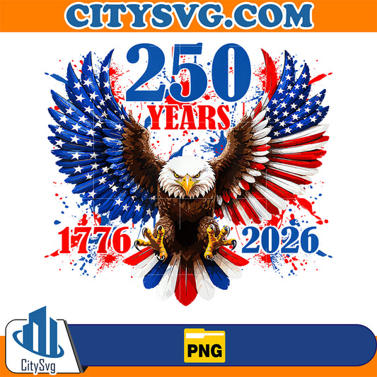 250-USA-Years-1776-2026-Eagle-American-Flag-250th-Birthday-Png