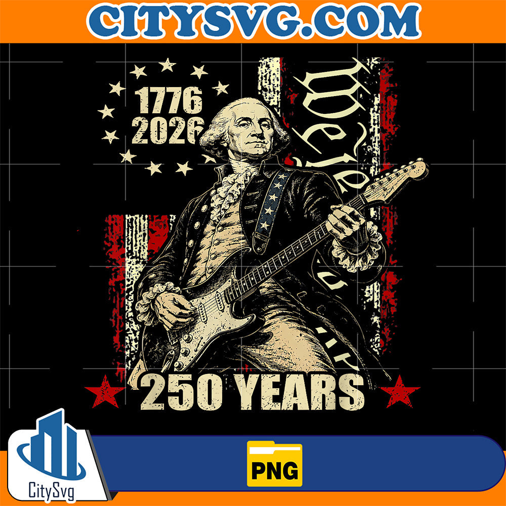 250-Years-George-Washington-American-Flag-1776-2026-4th-Of-July-Png