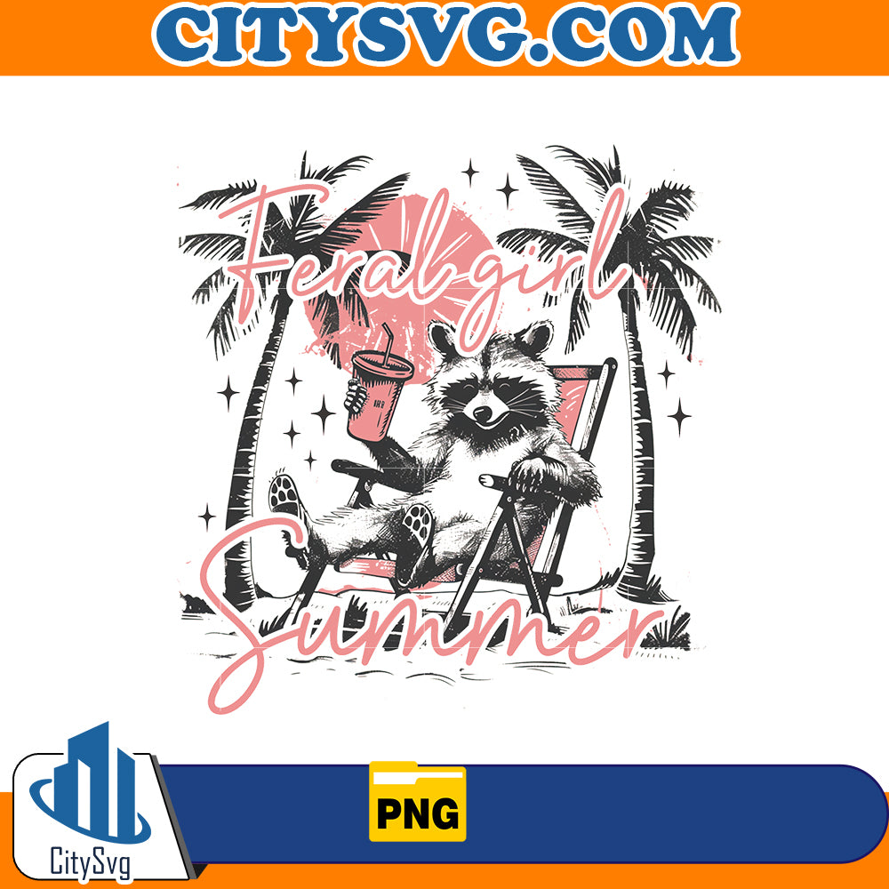 Feral girl summer png, Instant Download – CITYSVG