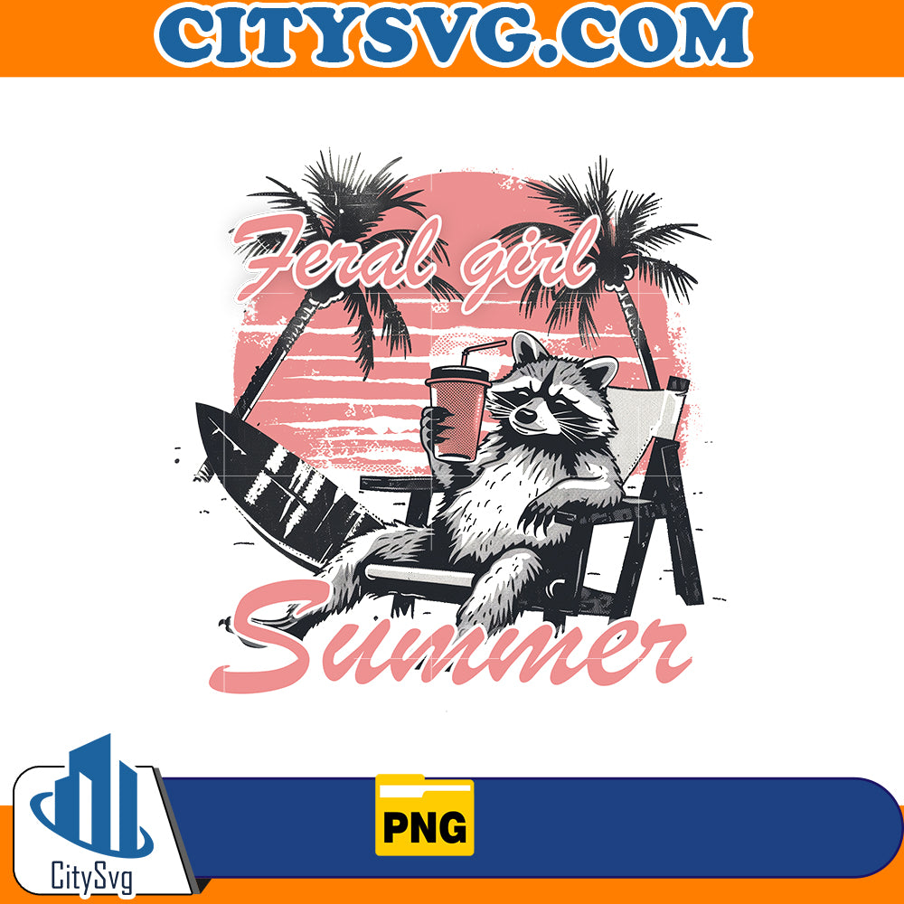 Feral girl summer png, Instant Download – CITYSVG