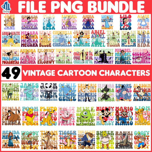 49-File-Vintage-Cartoon-Characters-Png-Bundle