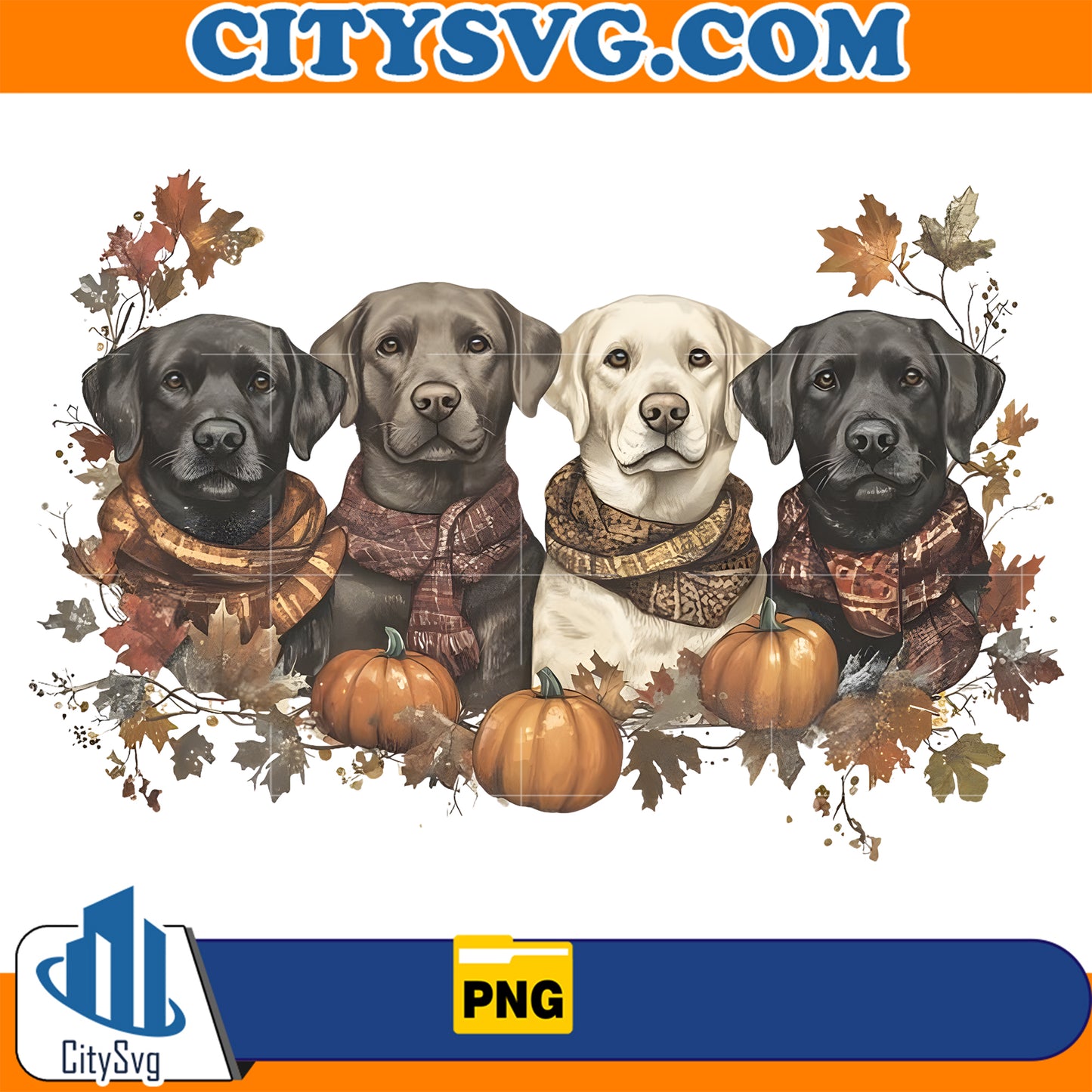 Fall Dogs Png, Thanksgiving Dog Png