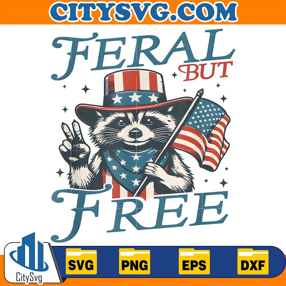 4th-Of-July-Boys-Feral-But-Free-Raccoon-Svg