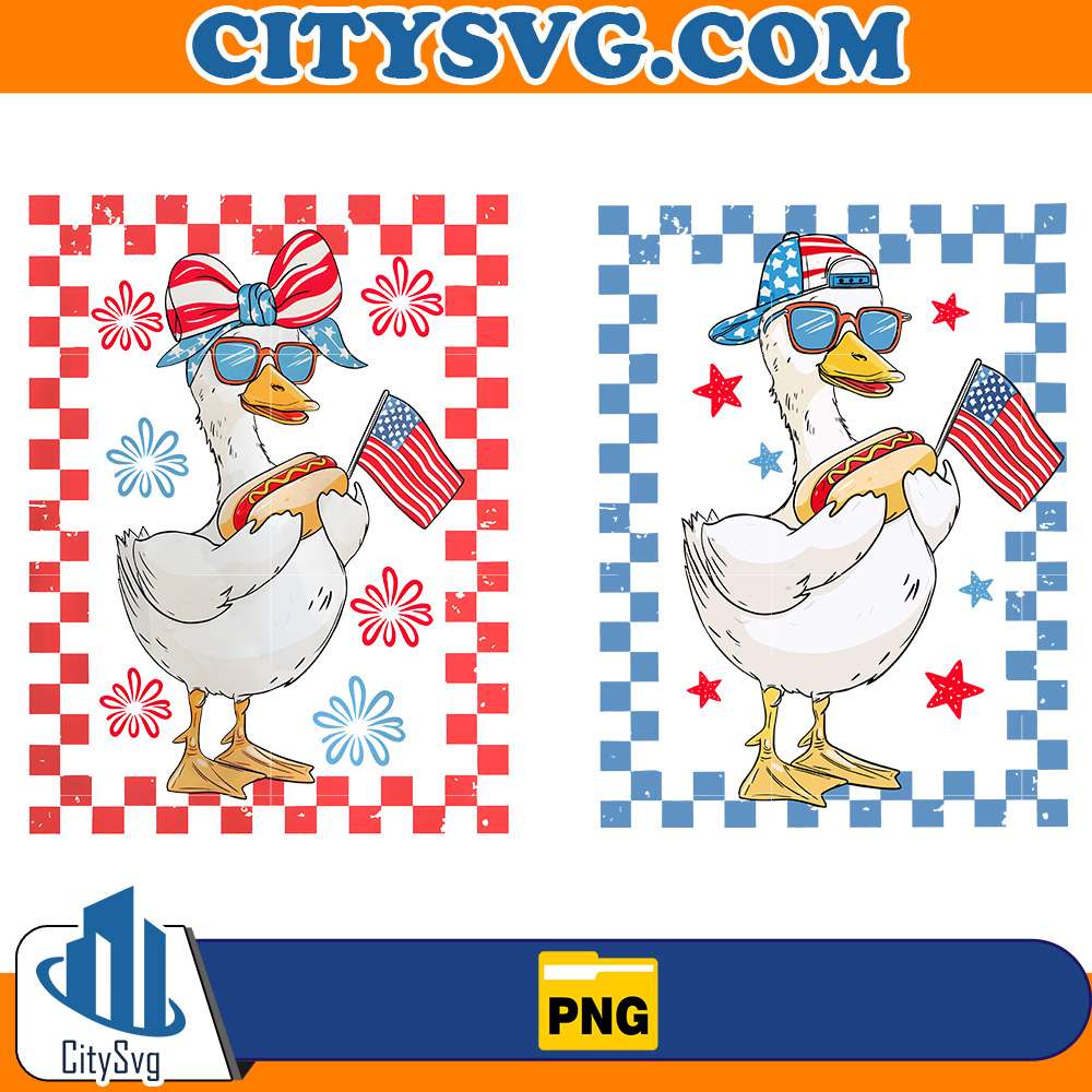 4th-Of-July-Goose-Boy-Girl-Png