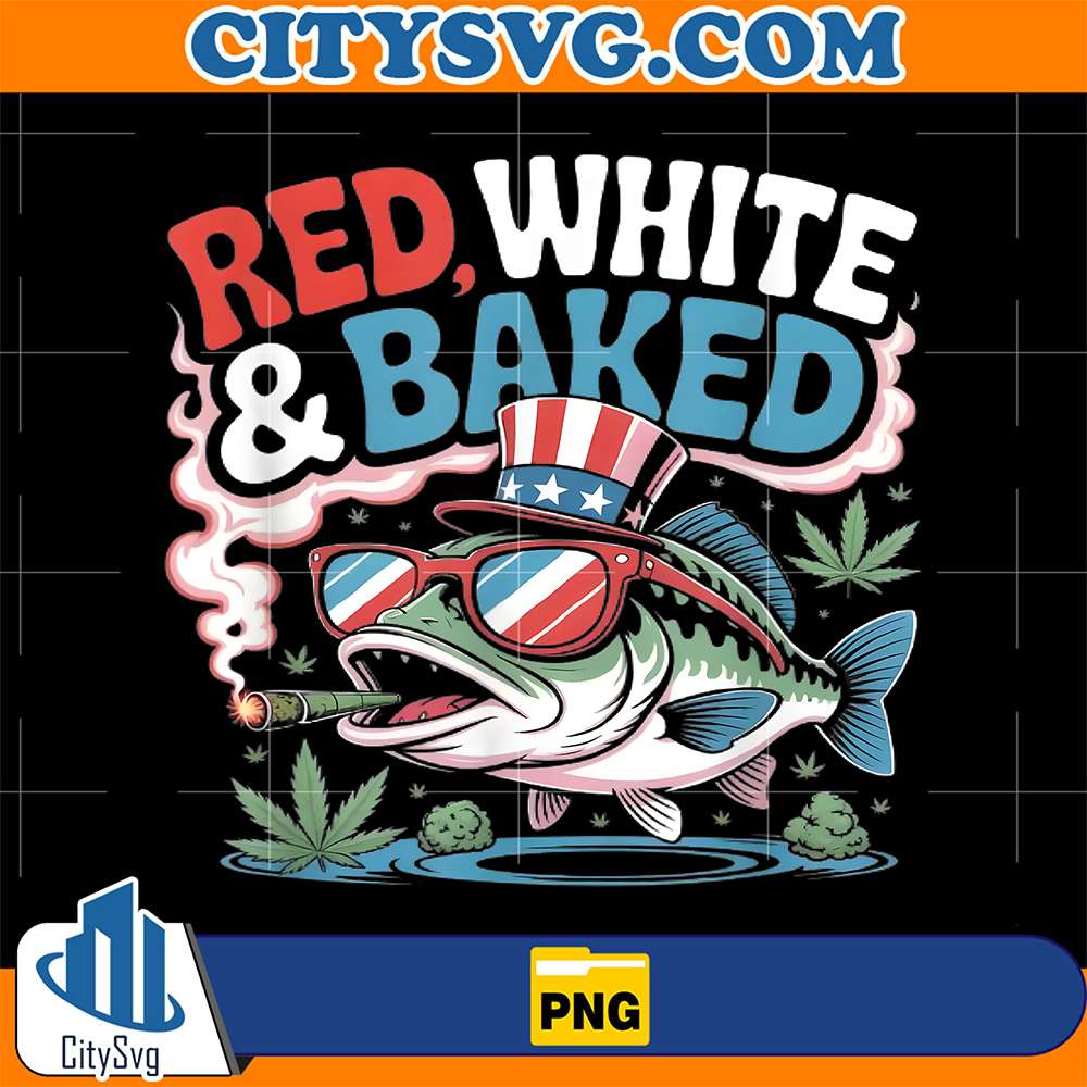 4th-Of-July-Red-White-And-Baked-Weed-Smoking-Cannabis-Png