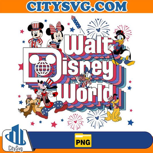 4th-Of-July-Walt-Disney-World-Patriot-Mickey-And-Friends-Png