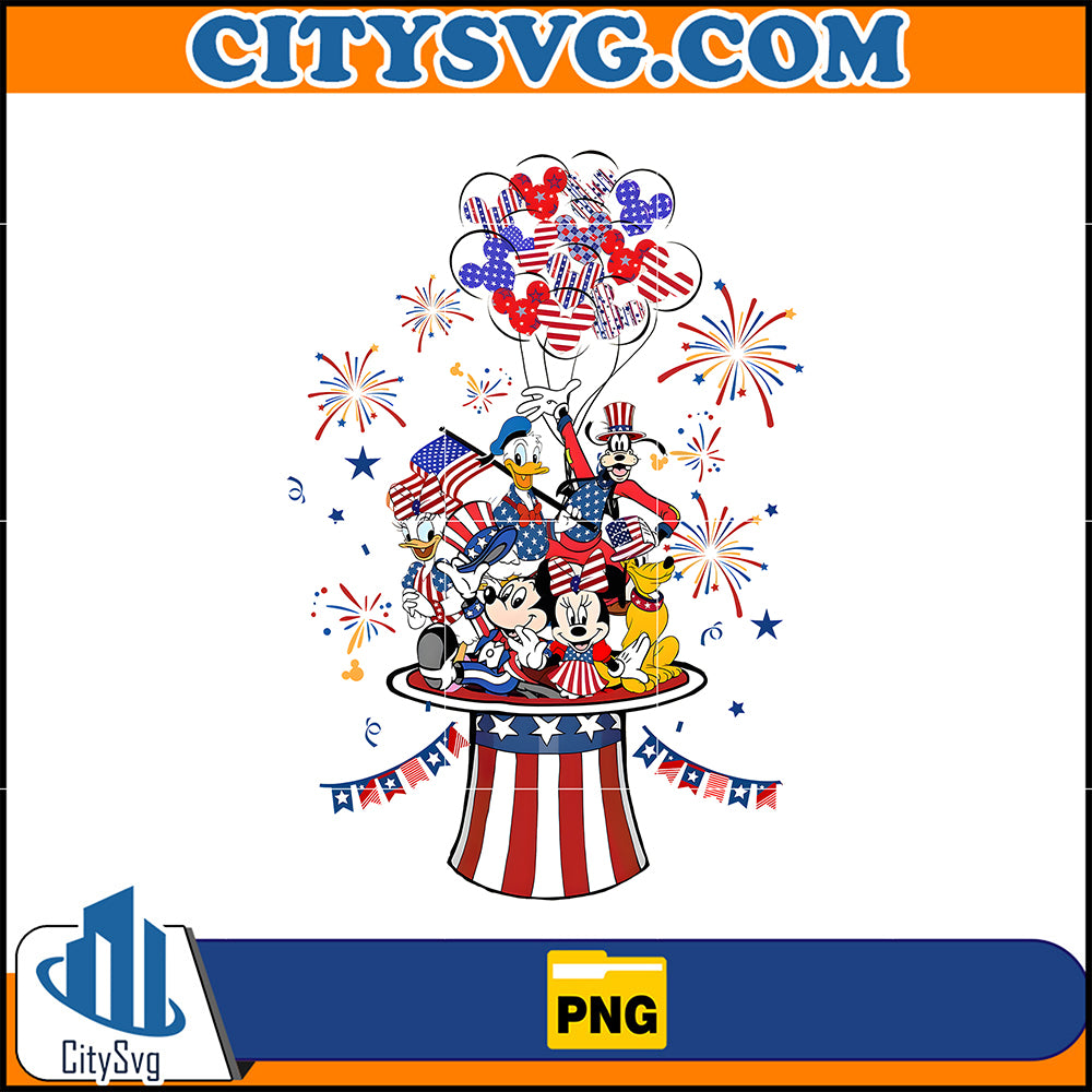 4th Of July Mickey And Friends Png, Mouse And Friends Png, Independence Day Mouses Png, Happy 4th Of July Png, 4th Of July Mickey Png, Instant Download