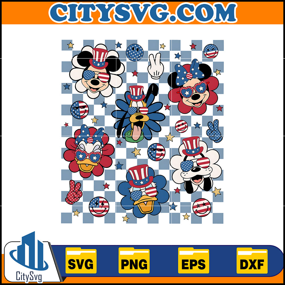 4thofJulyRetroMickeyAndFriendsSvg