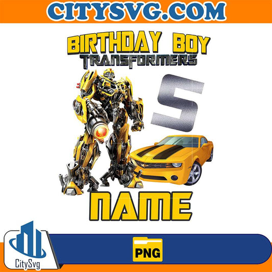 5th-Birthday-Boys-Transformers-Custom-Name-Png-1