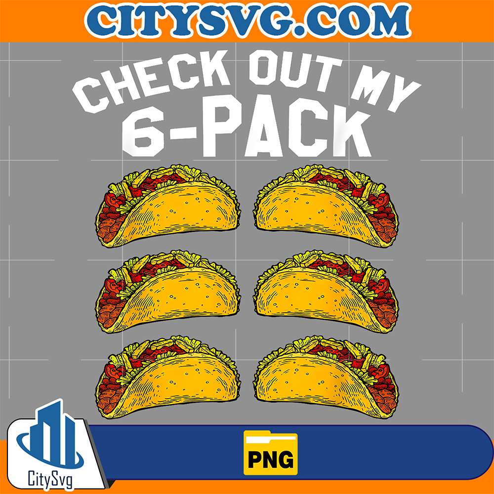 6-Pack-Fitness-Taco-Mexican-Png