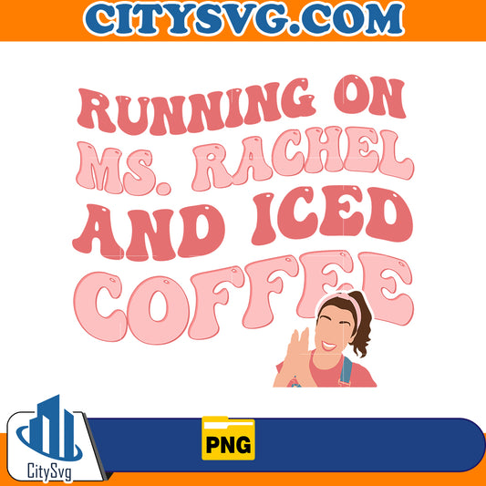 Running on ms. Rachel & iced coffee Png