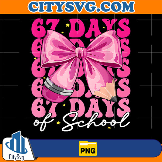 67-Days-of-School-Girls-Coquette-Bow-67th-Day-of-School-Png