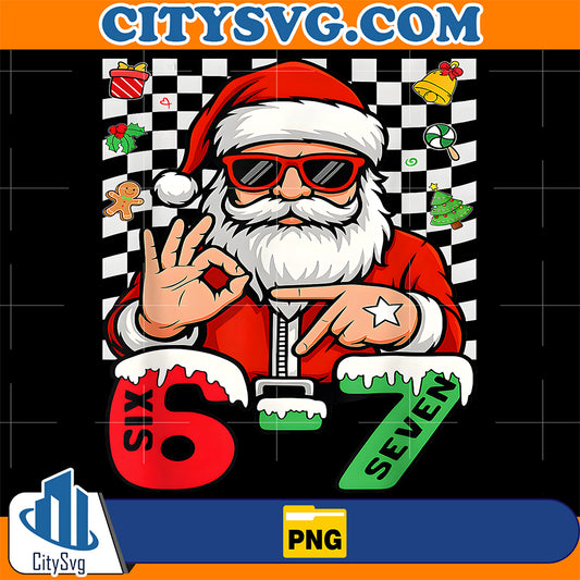 67-Meme-Six-Seven-Santa-Xmas-Christmas-Png