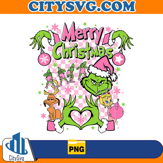 Pink Merry Christmas Png CitySvg