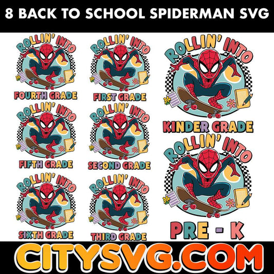 8-File-Spiderman-Back-To-School-Svg-Bundle-Swinging-Into-School-Svg-Superhero-School-Svg-Kids-School-Svg-Preschool-To-Grade-Digital-Design-Svg