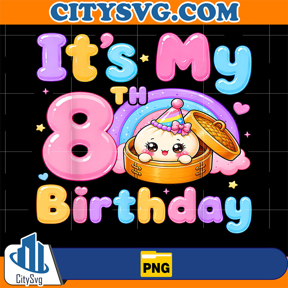 8th-Birthday-Girl-Kawaii-Dumpling-Anime-Birthday-Party-Png