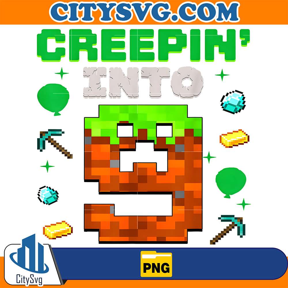 9th-Birthday-Gamer-Pixel-Creepin-Into-9-Video-Game-Party-Png