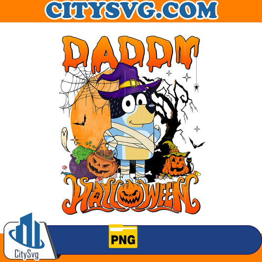 Daddy Bluey halloween Png